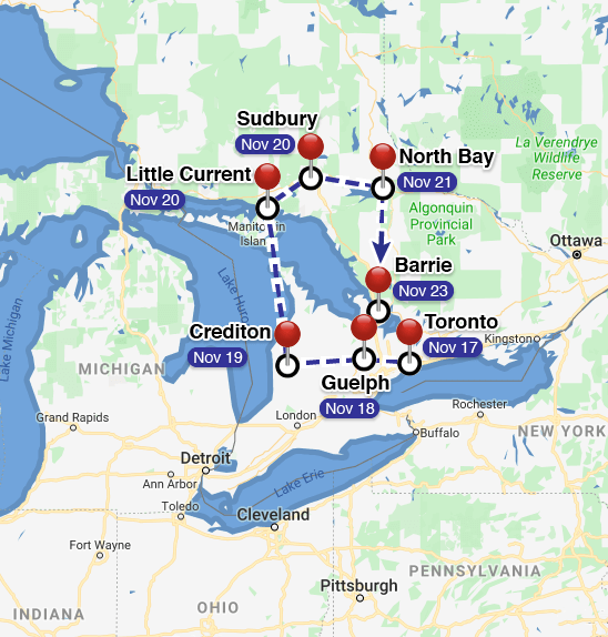 Ontario Tour Fall 2019